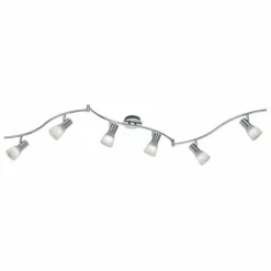 Spot Trio LEVISTO LED Nickel mat, 6 lumières