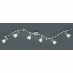 Spot Trio LEVISTO LED Nickel mat, 6 lumières