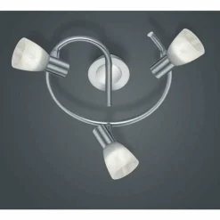 Spot Trio LEVISTO LED Nickel mat, 3 lumières