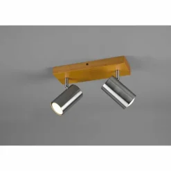 Spot Trio Marley Bois clair, 2 lumières