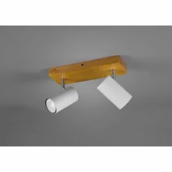 Spot Trio Marley Bois clair, 2 lumières