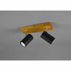 Spot Trio Marley Bois clair, 2 lumières