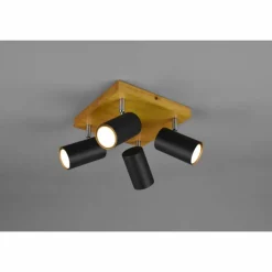 Spot Trio Marley Bois clair, 4 lumières