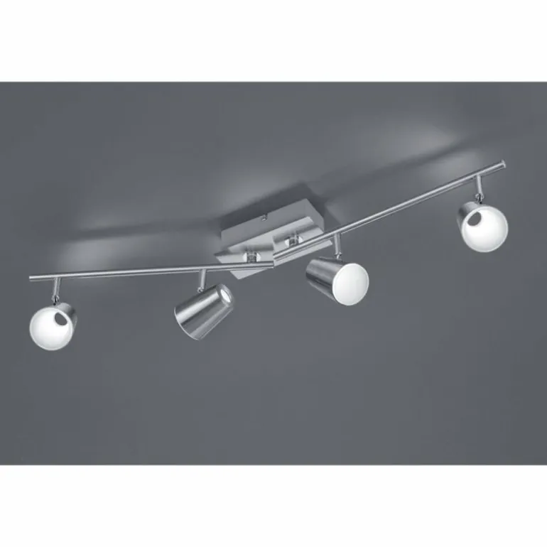 Spot Trio NARCOS LED Nickel mat, 4 lumières