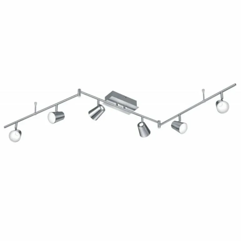 Spot Trio NARCOS LED Nickel mat, 6 lumières