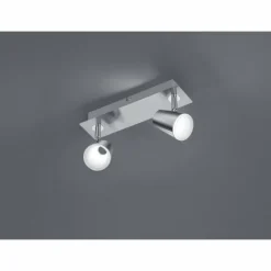 Spot Trio NARCOS LED Nickel mat, 2 lumières