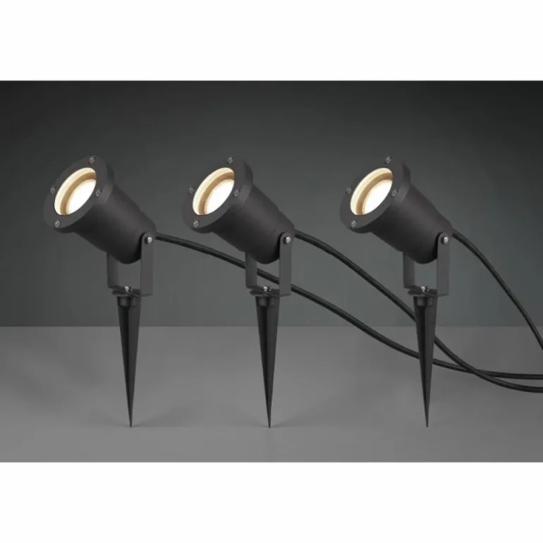 Spot Trio Ubangi Anthracite, 3 lumières