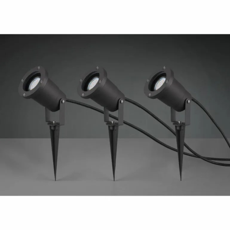 Spot Trio Ubangi Anthracite, 3 lumières