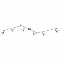 Spot Wofi LESTER LED Nickel mat, 6 lumières