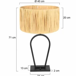 Stang Lampe à poser Luminaires Steinhauer Noir, 1 lumière