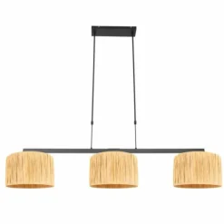 Stang Suspension Luminaires Steinhauer Noir, 3 lumières