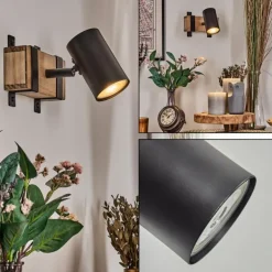 Storuma Applique murale, Spot mural Écru, Noir, 1 lumière