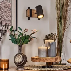 Storuma Applique murale, Spot mural Écru, Noir, 1 lumière