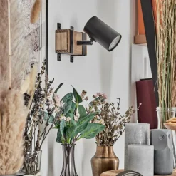 Storuma Applique murale, Spot mural Écru, Noir, 1 lumière