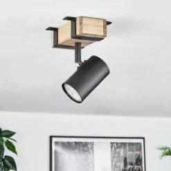 Storuma Plafonnier, Spot de plafond Écru, Noir, 1 lumière