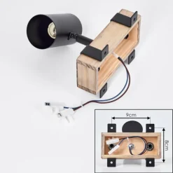 Storuma Plafonnier, Spot de plafond Écru, Noir, 1 lumière