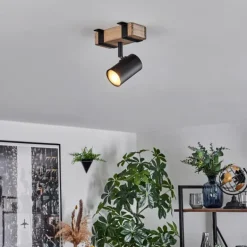 Storuma Plafonnier, Spot de plafond Écru, Noir, 1 lumière