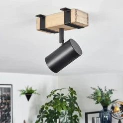 Storuma Plafonnier, Spot de plafond Écru, Noir, 1 lumière