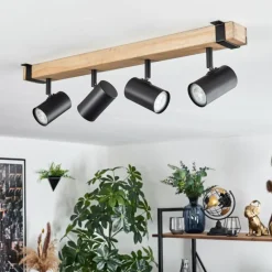 Storuma Plafonnier, Spot de plafond Écru, Noir, 4 lumières