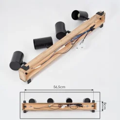 Storuma Plafonnier, Spot de plafond Écru, Noir, 4 lumières