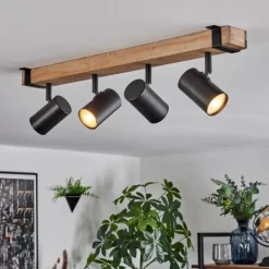 Storuma Plafonnier, Spot de plafond Écru, Noir, 4 lumières
