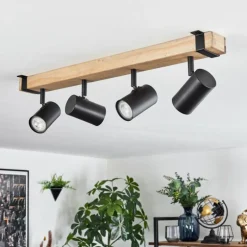 Storuma Plafonnier, Spot de plafond Écru, Noir, 4 lumières