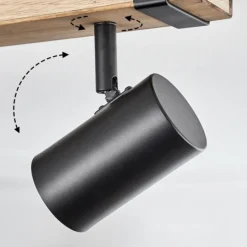 Storuma Plafonnier, Spot de plafond Écru, Noir, 5 lumières