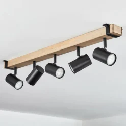 Storuma Plafonnier, Spot de plafond Écru, Noir, 5 lumières