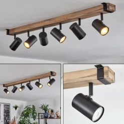 Storuma Plafonnier, Spot de plafond Écru, Noir, 6 lumières