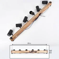 Storuma Plafonnier, Spot de plafond Écru, Noir, 6 lumières