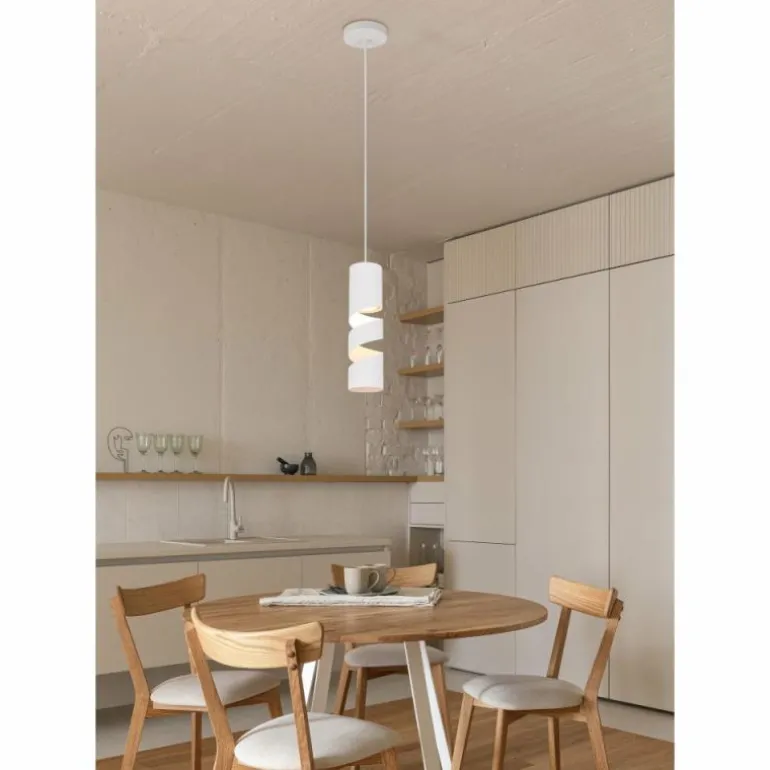 Stream Suspension Luminaires Trio Blanc, 1 lumière