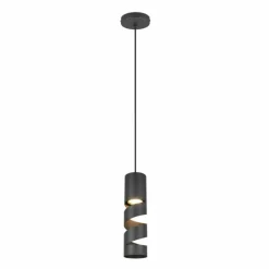 Stream Suspension Luminaires Trio Noir, 1 lumière