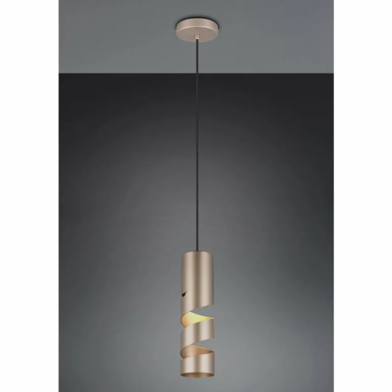 Stream Suspension Luminaires Trio Brun, 1 lumière
