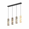 Stream Suspension Luminaires Trio Multicolore, 4 lumières