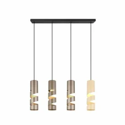 Stream Suspension Luminaires Trio Multicolore, 4 lumières