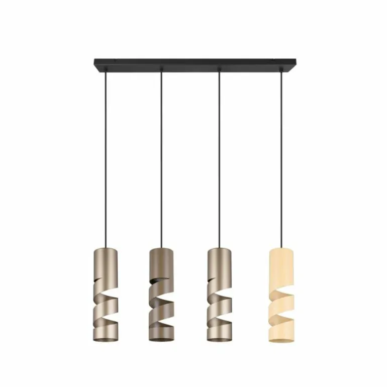 Stream Suspension Luminaires Trio Multicolore, 4 lumières