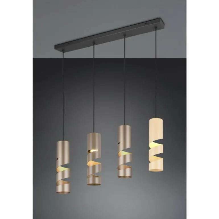 Stream Suspension Luminaires Trio Multicolore, 4 lumières