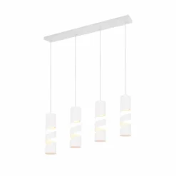 Stream Suspension Luminaires Trio Blanc, 4 lumières
