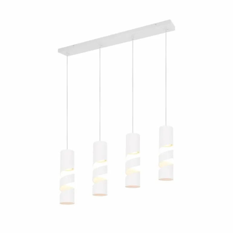 Stream Suspension Luminaires Trio Blanc, 4 lumières