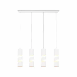 Stream Suspension Luminaires Trio Blanc, 4 lumières