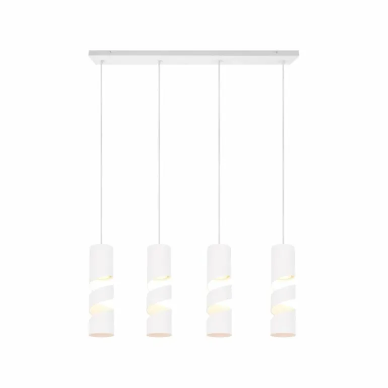 Stream Suspension Luminaires Trio Blanc, 4 lumières