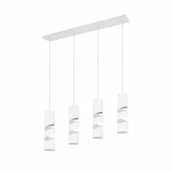 Stream Suspension Luminaires Trio Blanc, 4 lumières