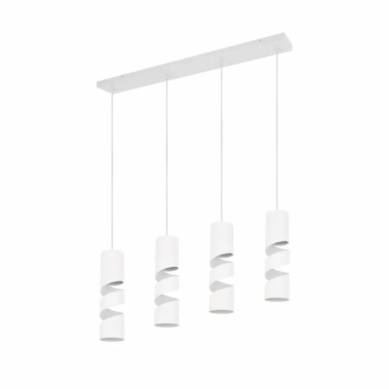 Stream Suspension Luminaires Trio Blanc, 4 lumières