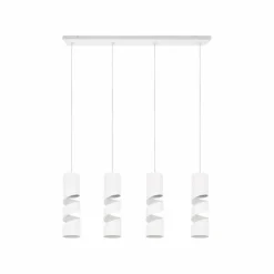 Stream Suspension Luminaires Trio Blanc, 4 lumières