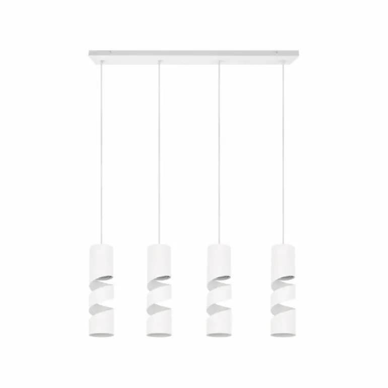 Stream Suspension Luminaires Trio Blanc, 4 lumières