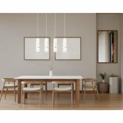 Stream Suspension Luminaires Trio Blanc, 4 lumières