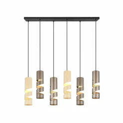 Stream Suspension Luminaires Trio Multicolore, 6 lumières