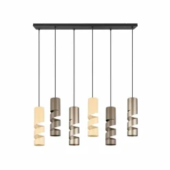 Stream Suspension Luminaires Trio Multicolore, 6 lumières