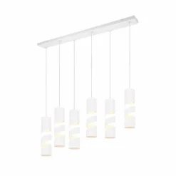 Stream Suspension Luminaires Trio Blanc, 6 lumières