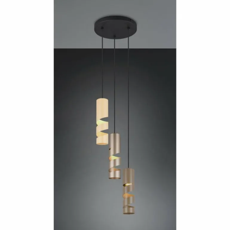 Stream Suspension Luminaires Trio Multicolore, 3 lumières